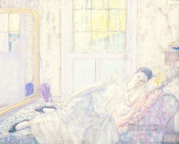 Frederick Carl Frieseke Painting - Rest Impressionist women Frederick Carl Frieseke
